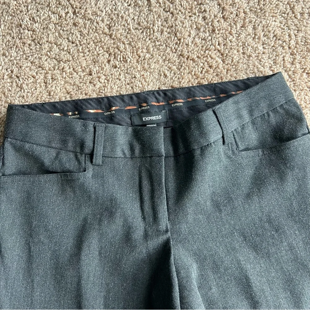 Express women's Ankle Dress Pants Gray Size 2 - Picture 2 of 12